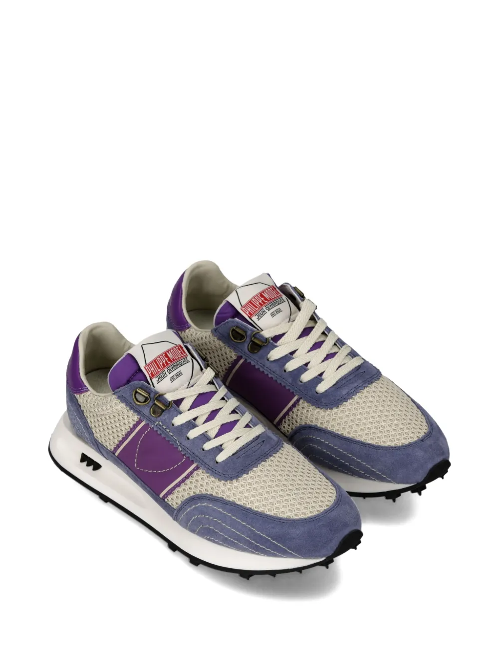 Philippe Model Paris Tour mesh-panel suede sneakers Purple