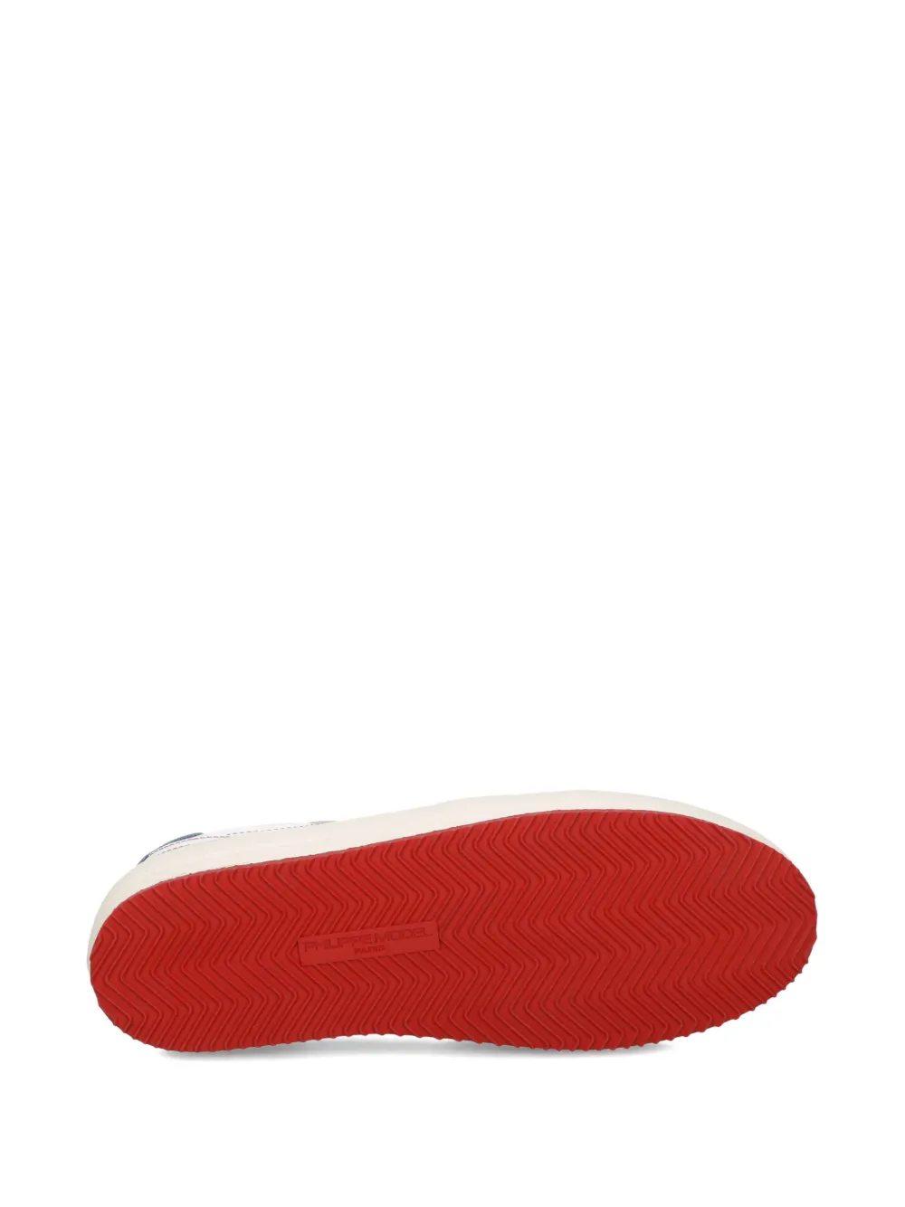 Philippe Model Paris Nice baseball-stitch platform sneakers White