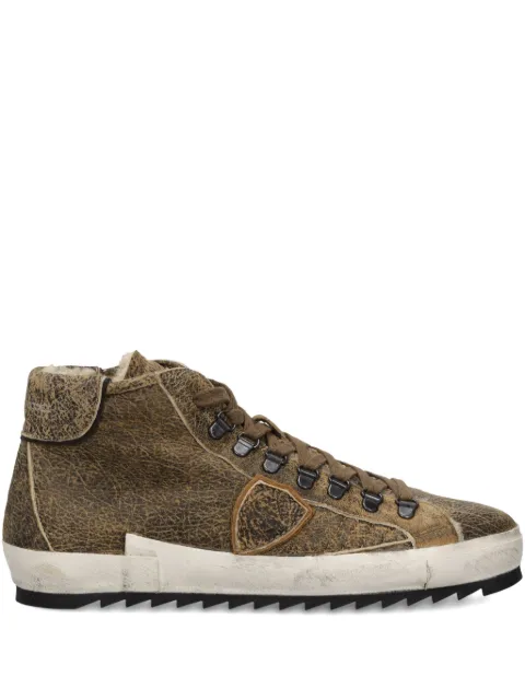 Philippe Model Paris baskets Prsx en cuir à effet usé