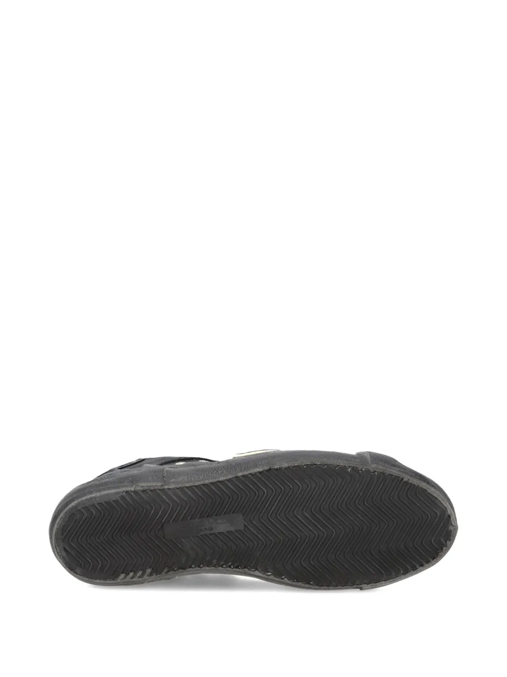 Philippe Model Paris Prsx suede-panelled low-top sneakers Black