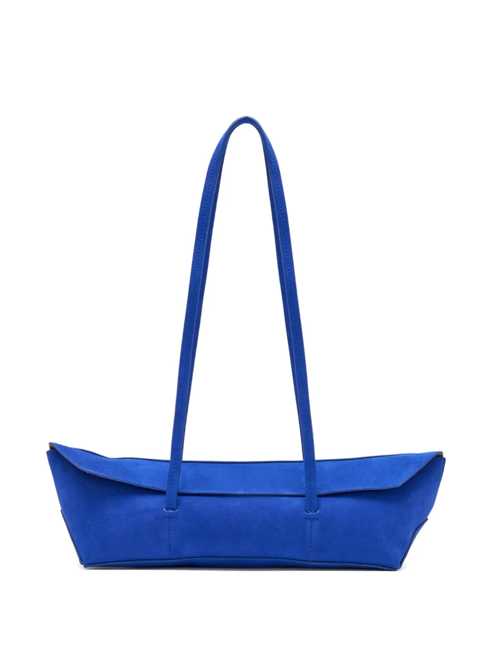 Christopher Esber Gondola Suede Shoulder Bag In Blue