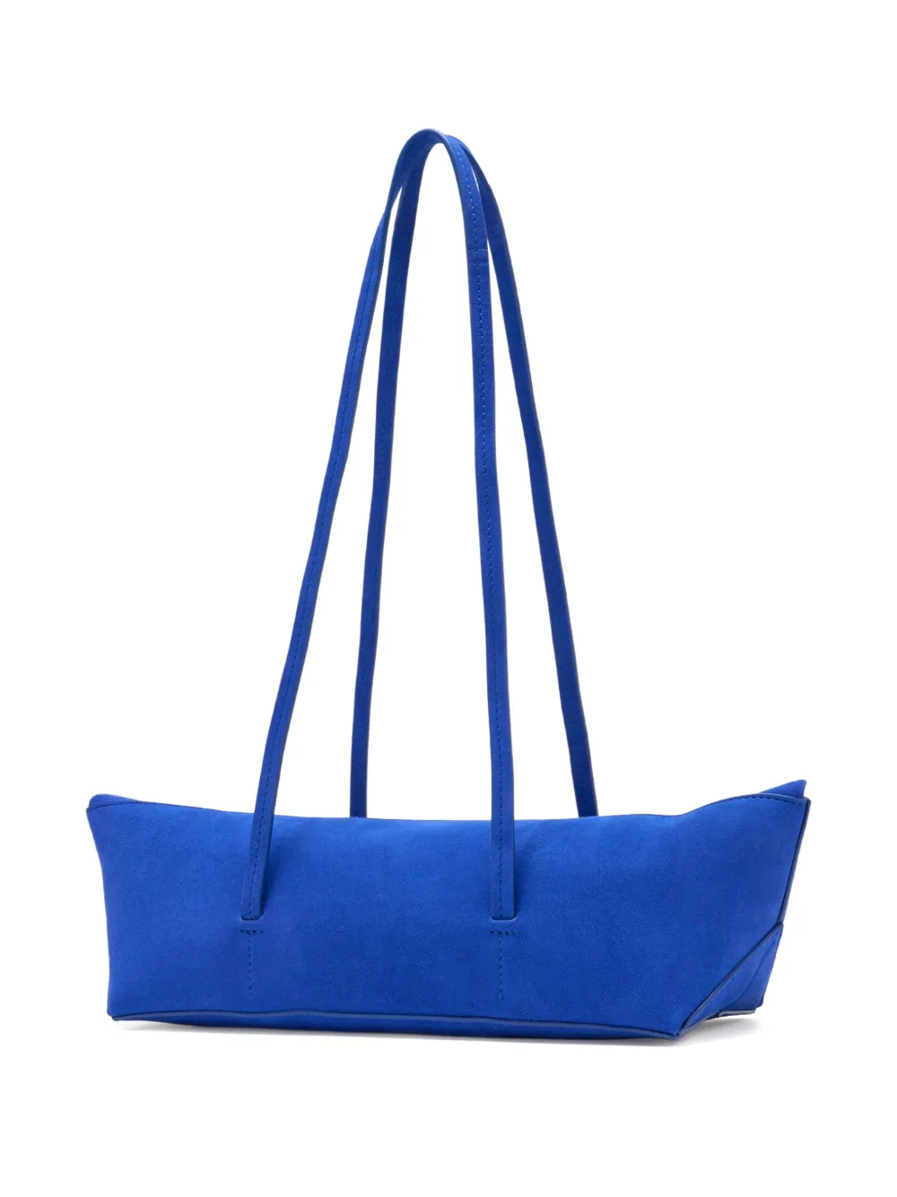 Christopher Esber Gondola suede shoulder bag - Blauw