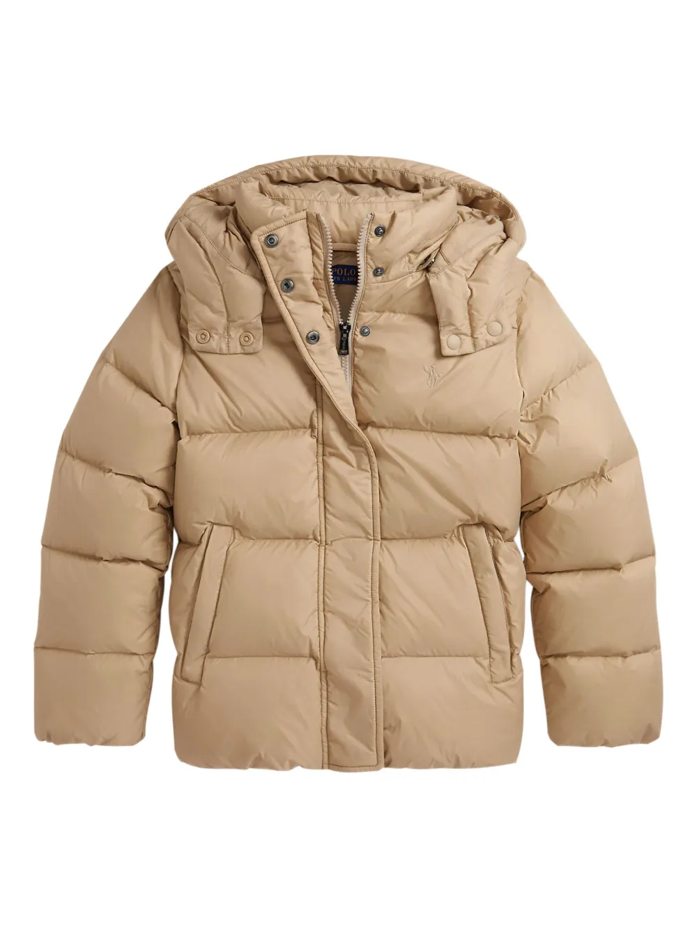 POLO RALPH LAUREN KIDS Donsjack met capuchon Bruin