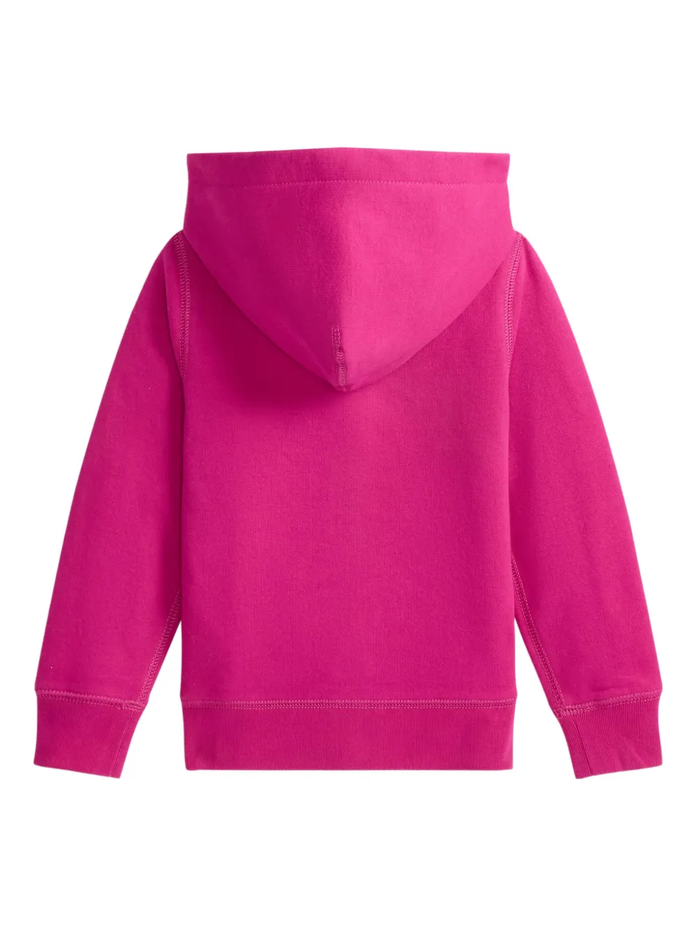 POLO RALPH LAUREN KIDS logo-embroidered zipped hoodie Roze
