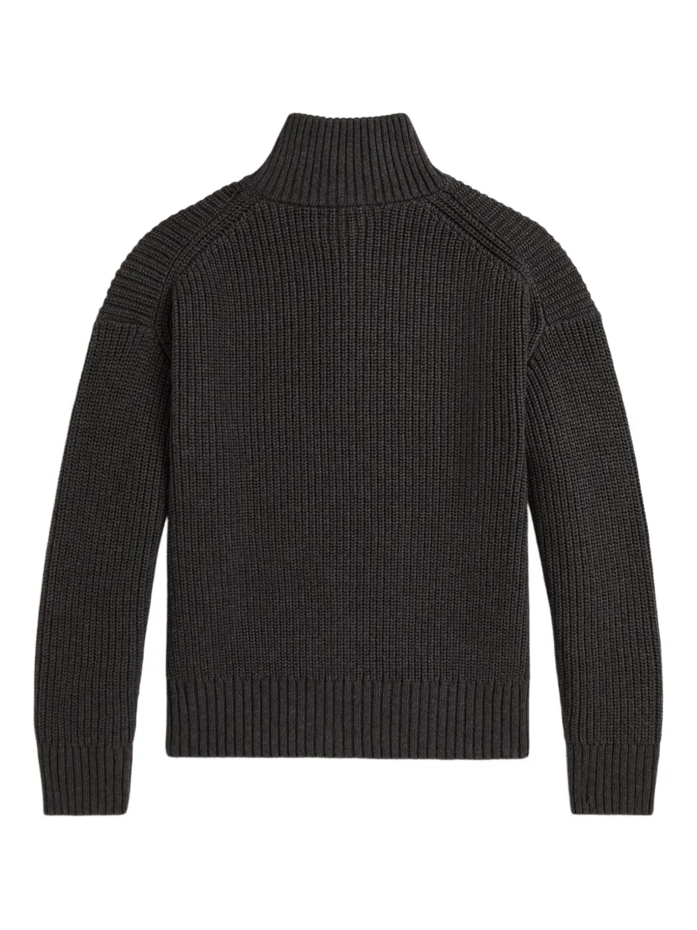 POLO RALPH LAUREN KIDS Geribbelde trui met rits Grijs