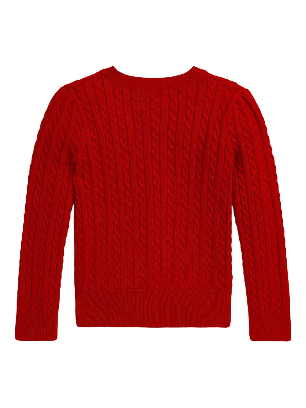 POLO RALPH LAUREN KIDS Kabelgebreid vest Rood