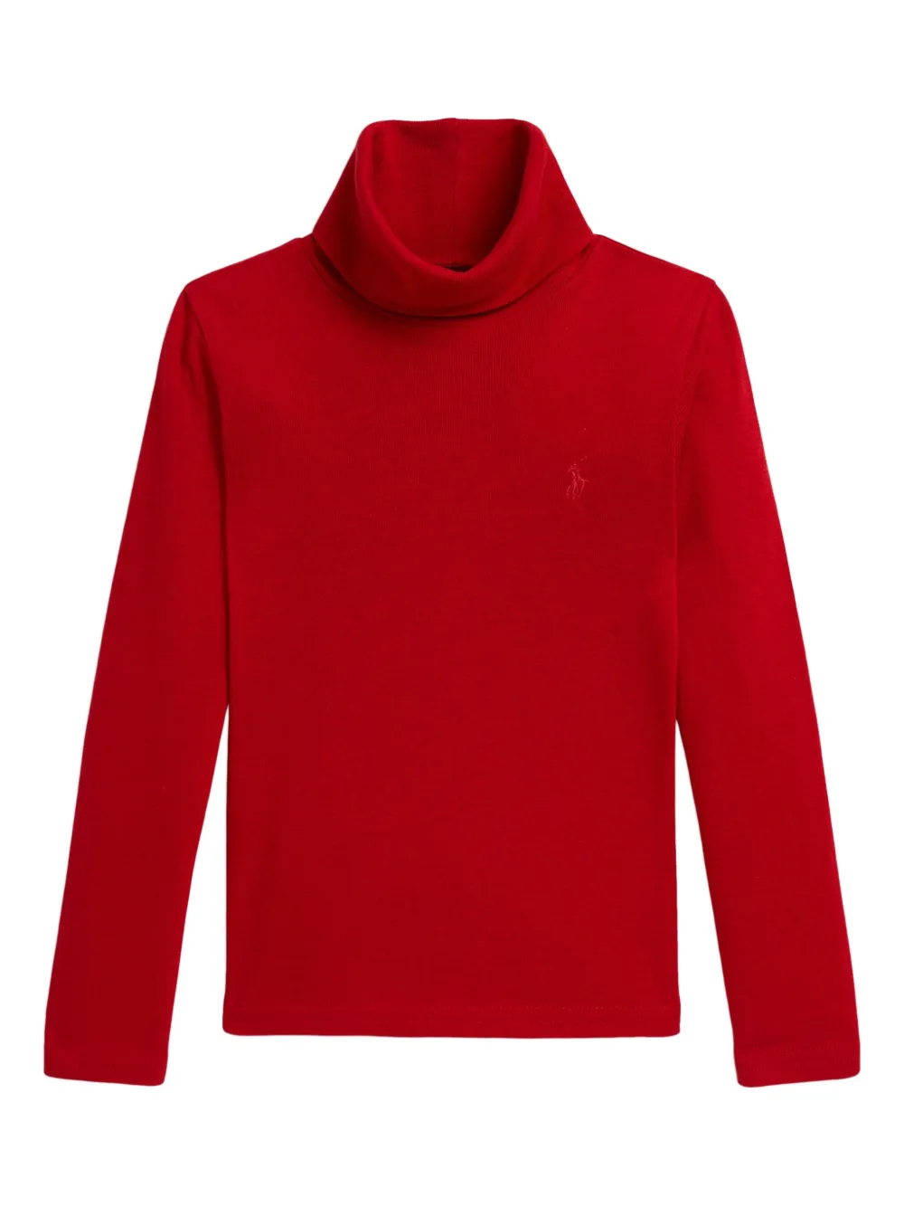 POLO RALPH LAUREN KIDS turtleneck long-sleeve shirt Rood