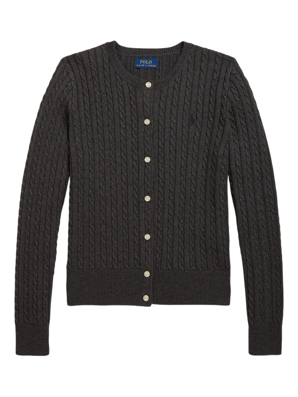 POLO RALPH LAUREN KIDS Kabelgebreid vest Grijs