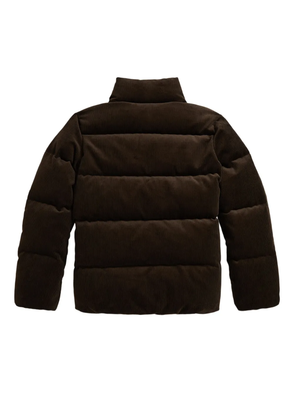 POLO RALPH LAUREN KIDS Ribfluwelen donsjack Bruin