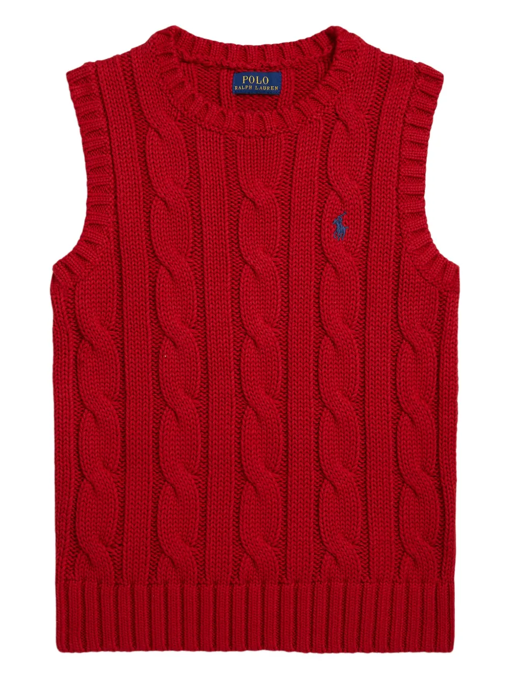 POLO RALPH LAUREN KIDS Kabelgebreide top Rood