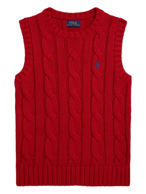 POLO RALPH LAUREN KIDS cable-knit vest