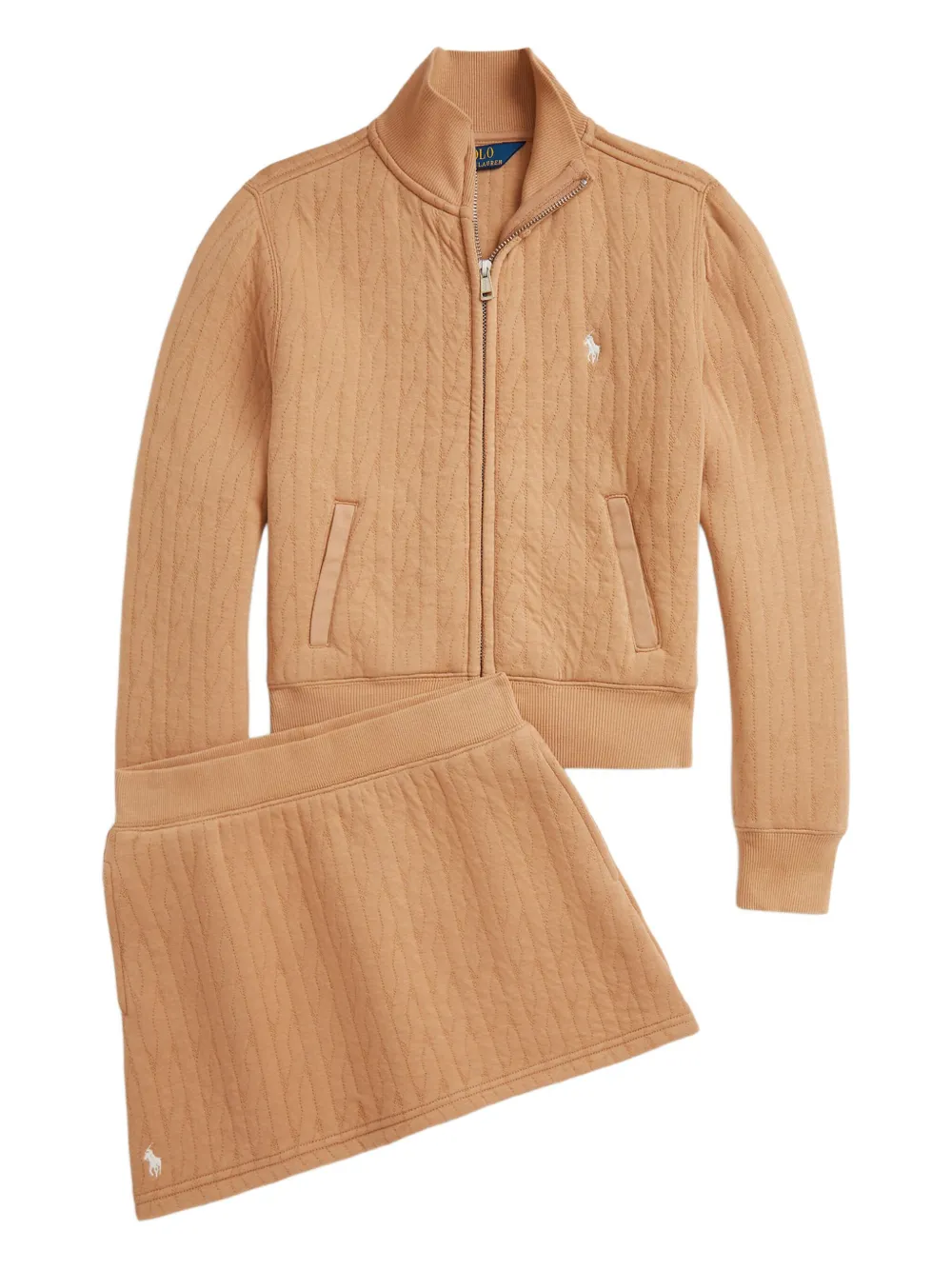 POLO RALPH LAUREN KIDS Cardigan trapuntato - Toni neutri