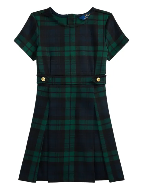 POLO RALPH LAUREN KIDS plaid-pattern pleated dress