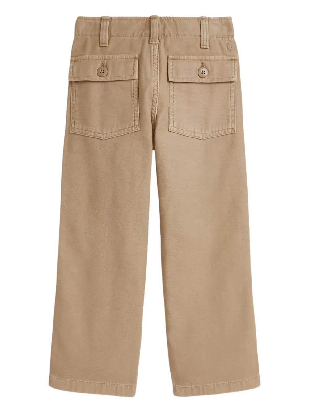 POLO RALPH LAUREN KIDS buttoned-pockets cotton pants | Girls Casual Trousers | Image 2