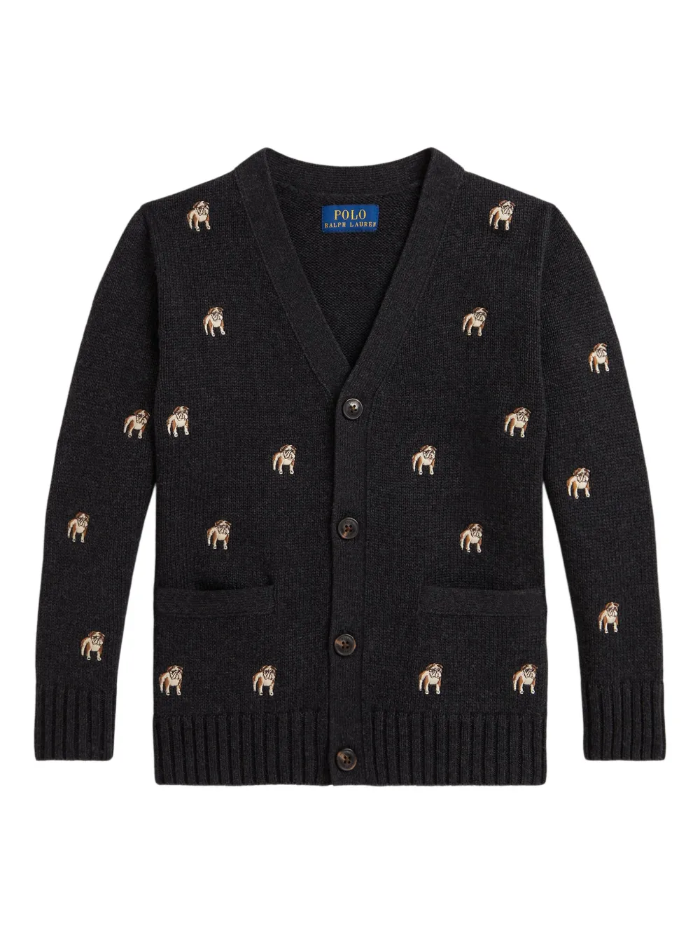 POLO RALPH LAUREN KIDS Vest met borduurwerk Grijs