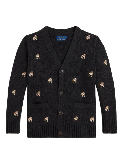 POLO RALPH LAUREN KIDS embroidered cardigan