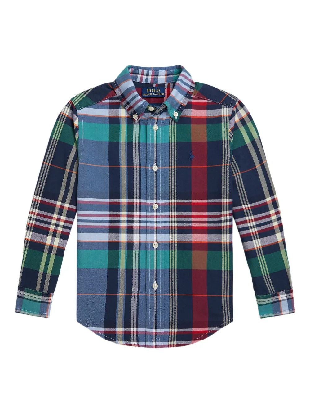 POLO RALPH LAUREN KIDS check button-up shirt | Blue | Image 1