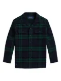 POLO RALPH LAUREN KIDS plaid flannel shirt - Blue
