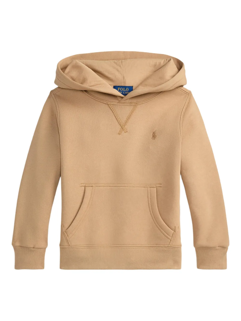 POLO RALPH LAUREN KIDS Fleece hoodie Beige