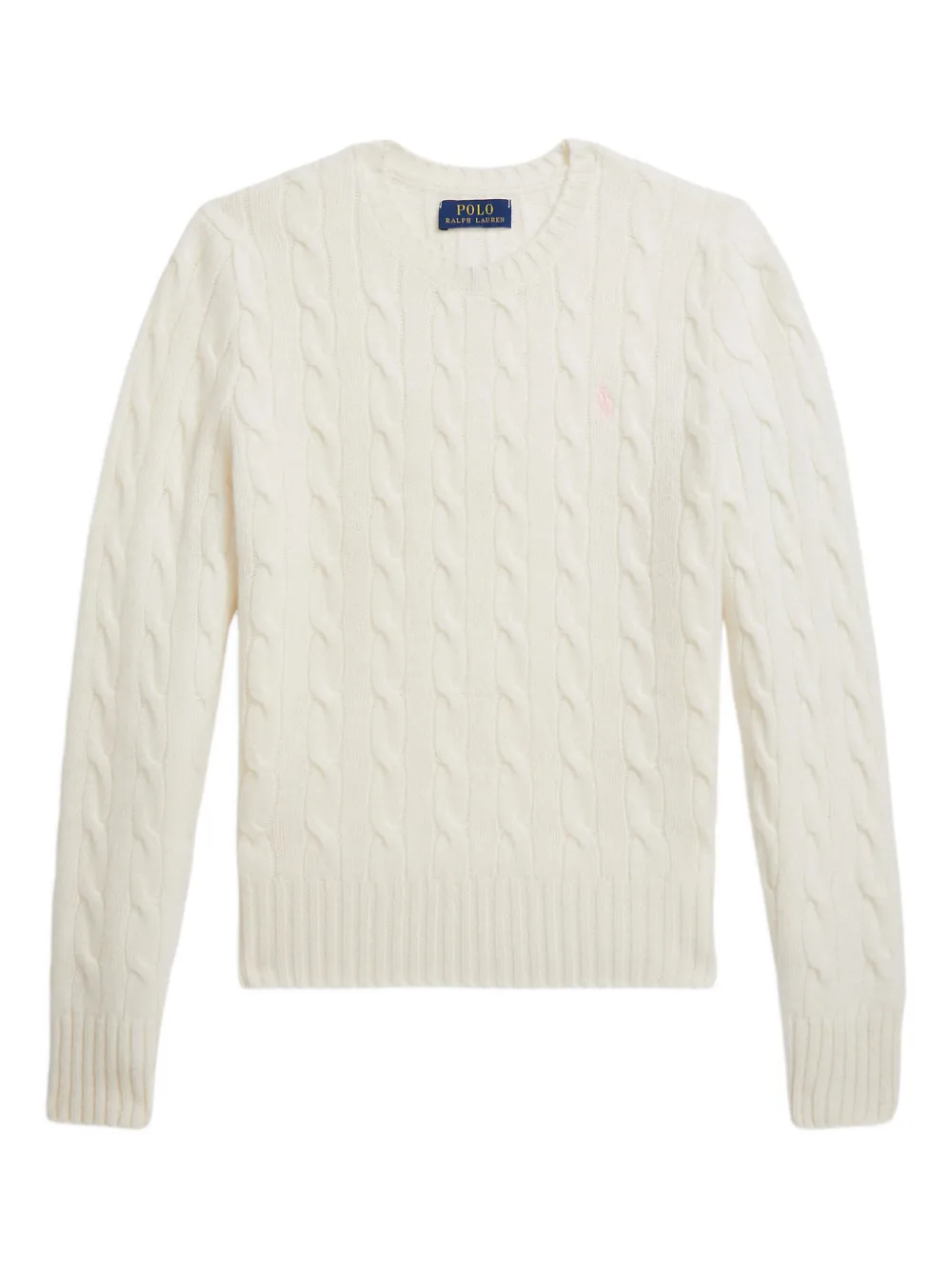 POLO RALPH LAUREN KIDS Kabelgebreide trui Wit