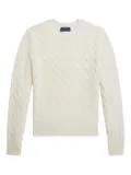 POLO RALPH LAUREN KIDS cable-knit pullover - White