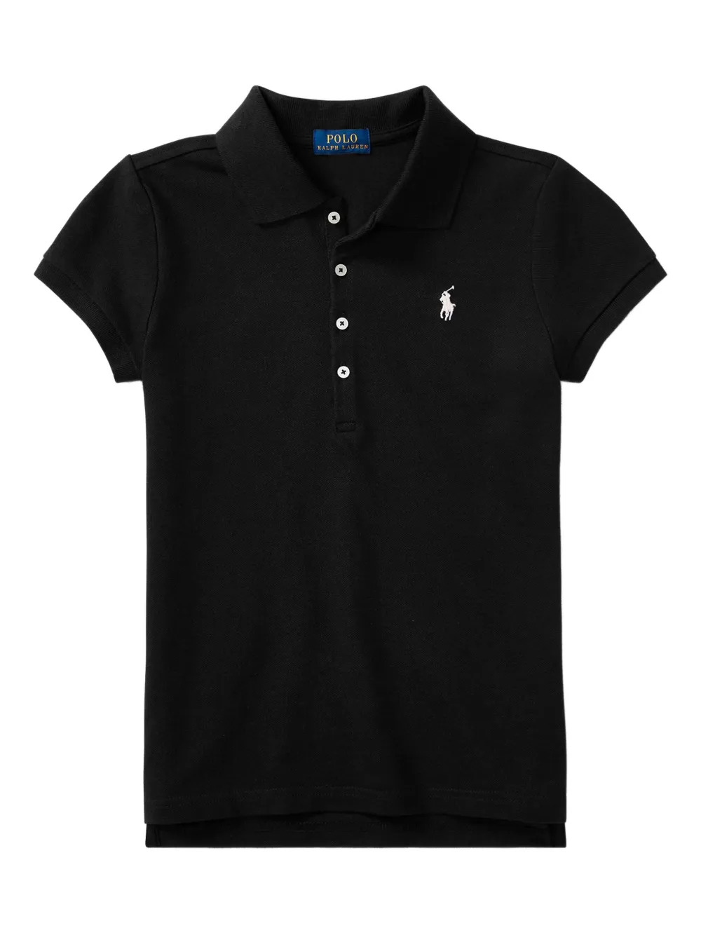 POLO RALPH LAUREN KIDS piqué polo shirt | Black | Image 1