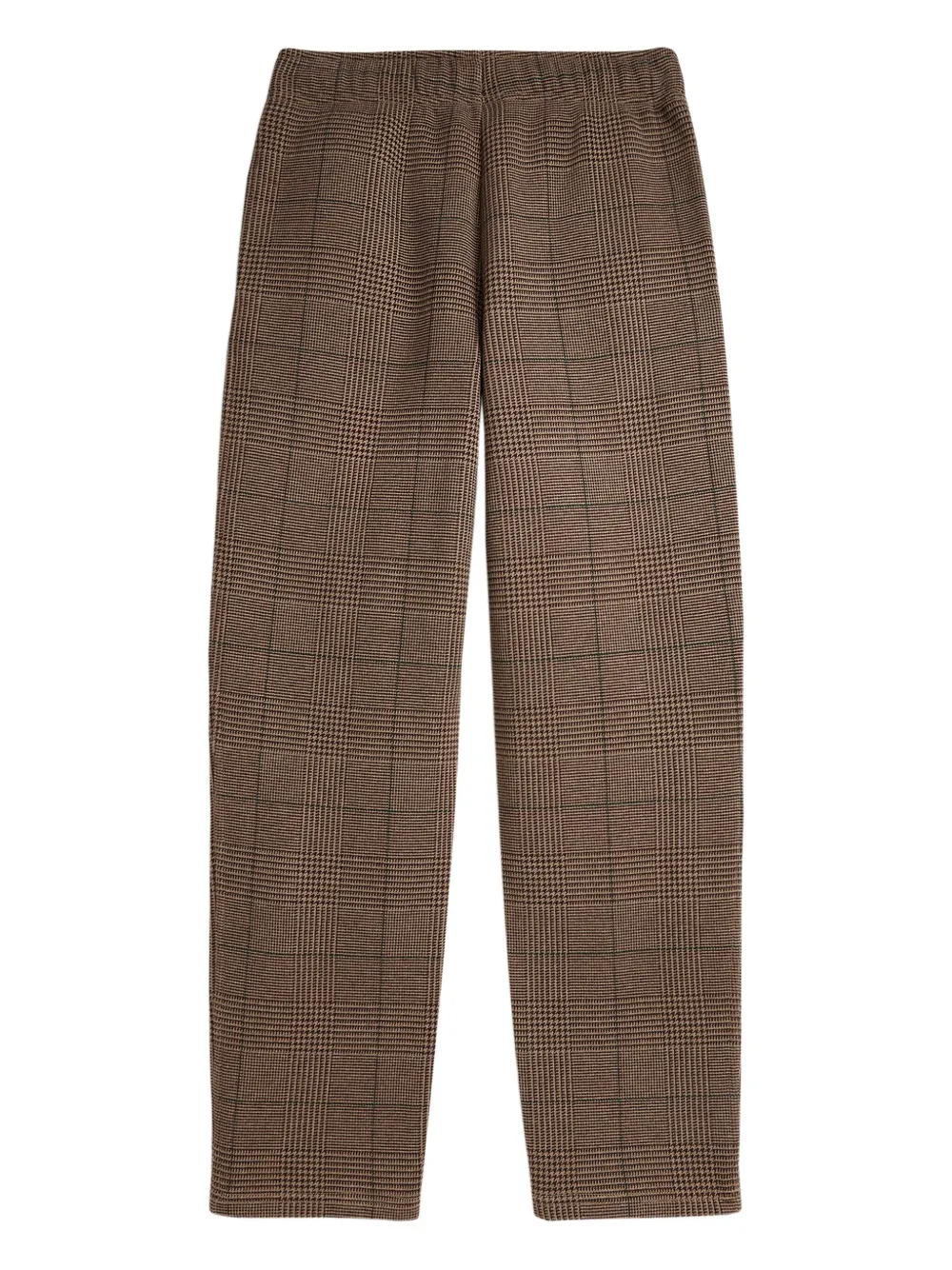 POLO RALPH LAUREN KIDS Glen geruite fleece joggingbroek Bruin