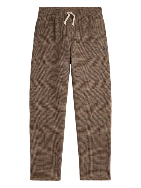 POLO RALPH LAUREN KIDS Glen plaid fleece sweatpants