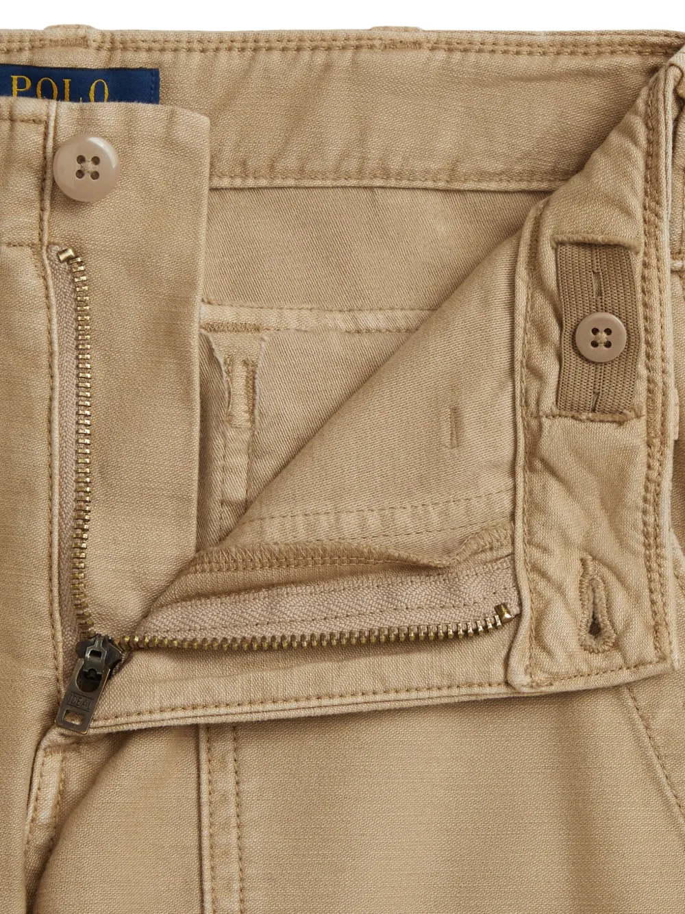 POLO RALPH LAUREN KIDS Katoenen broek met klepzak Beige