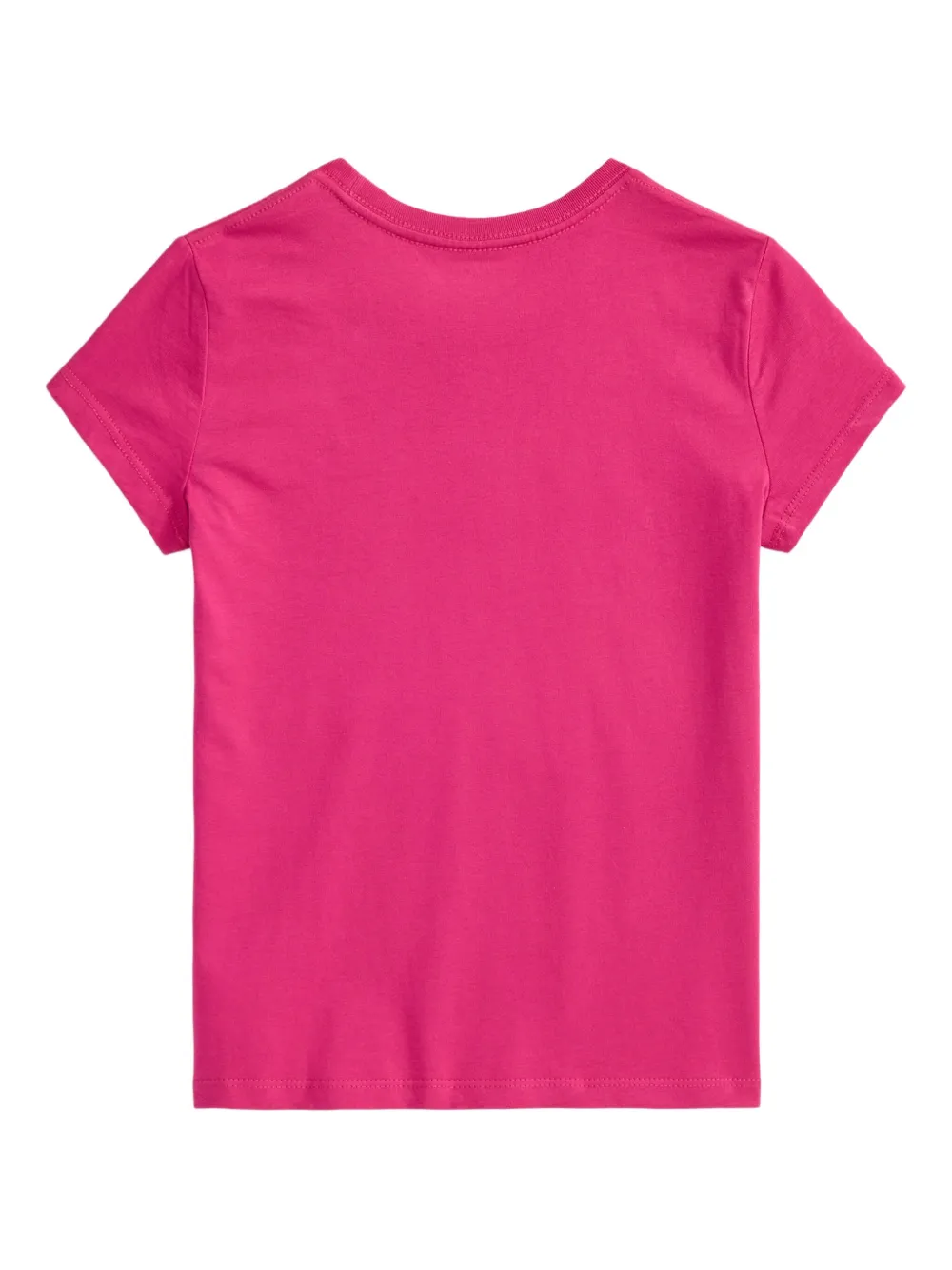 POLO RALPH LAUREN KIDS embroidered cotton T-shirt Roze