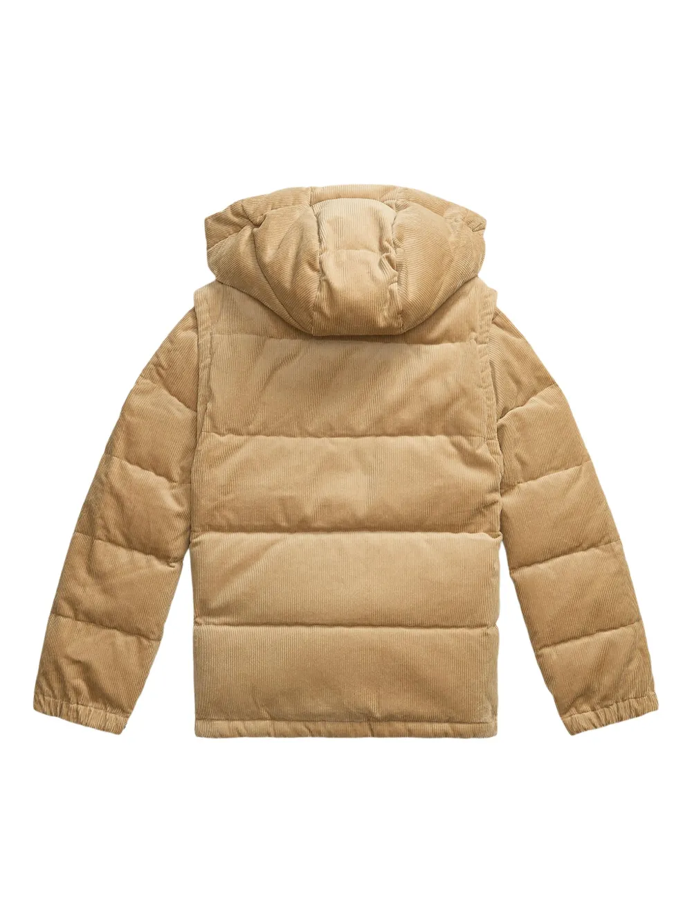 POLO RALPH LAUREN KIDS convertible corduroy down jacket Bruin