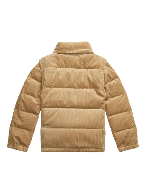 POLO RALPH LAUREN KIDS Vändbar Dunjacka i Manchester Brun