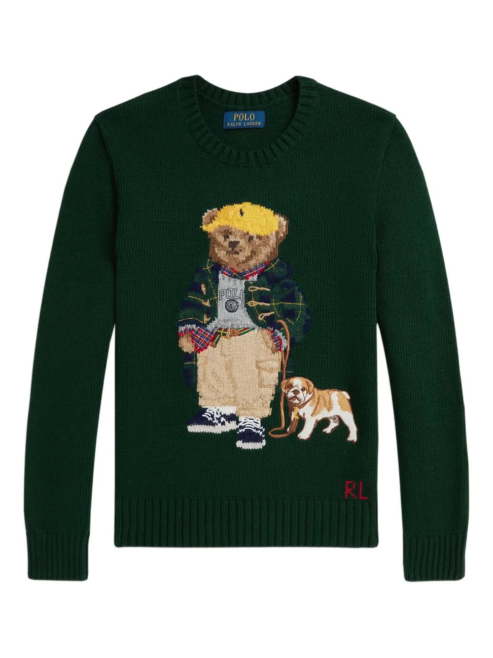 POLO RALPH LAUREN KIDS Trui met Polo Bear-print Groen