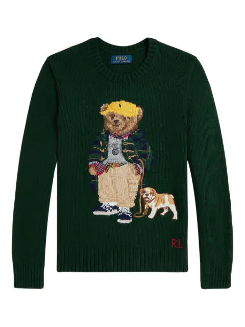 POLO RALPH LAUREN KIDS Suéter com motivo Polo Bear