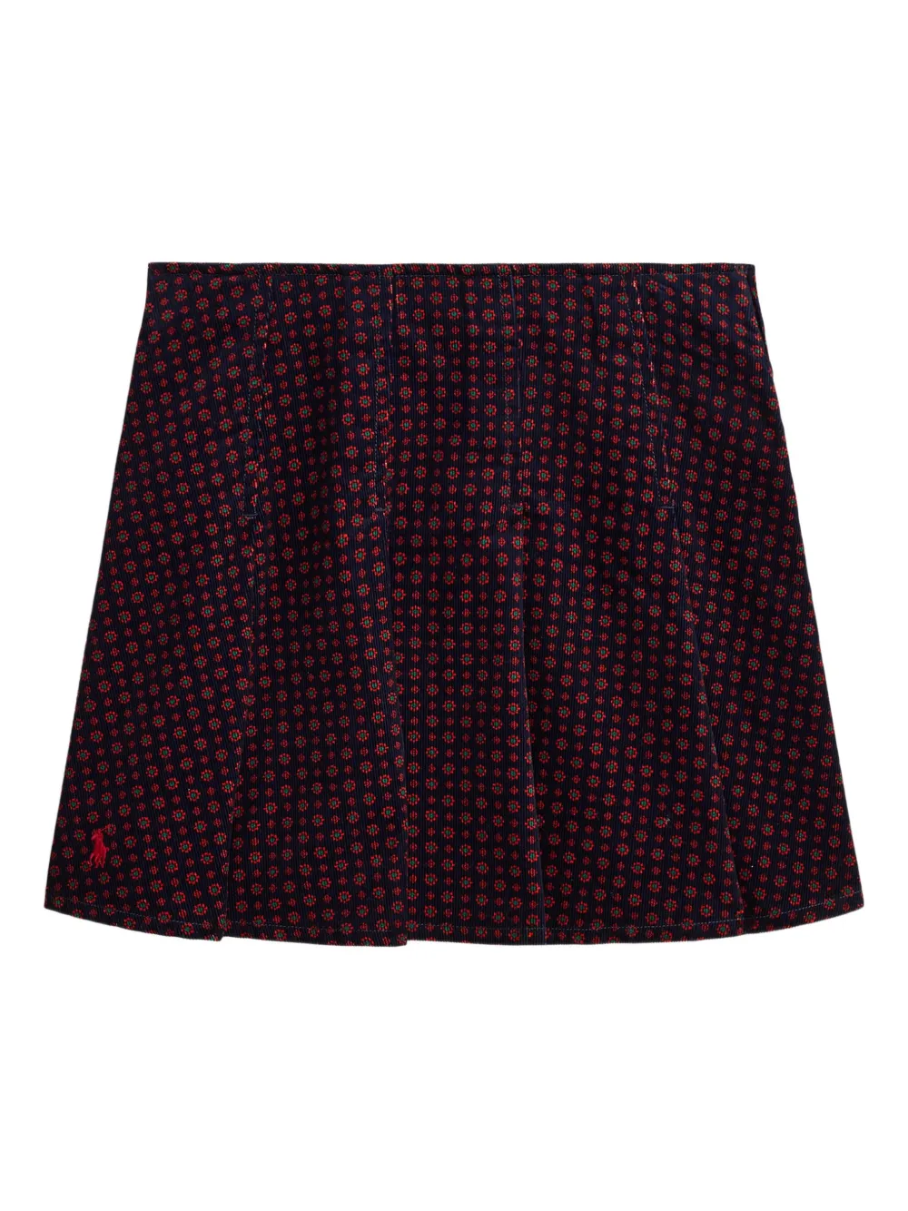 POLO RALPH LAUREN KIDS Plooirok met bloe print Blauw