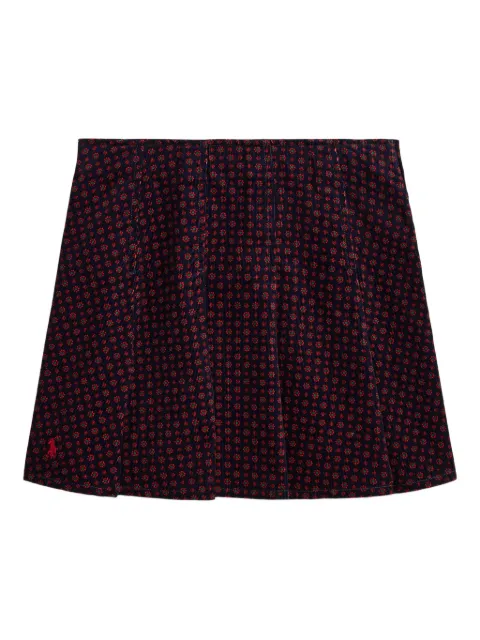 POLO RALPH LAUREN KIDS floral-print pleated skirt