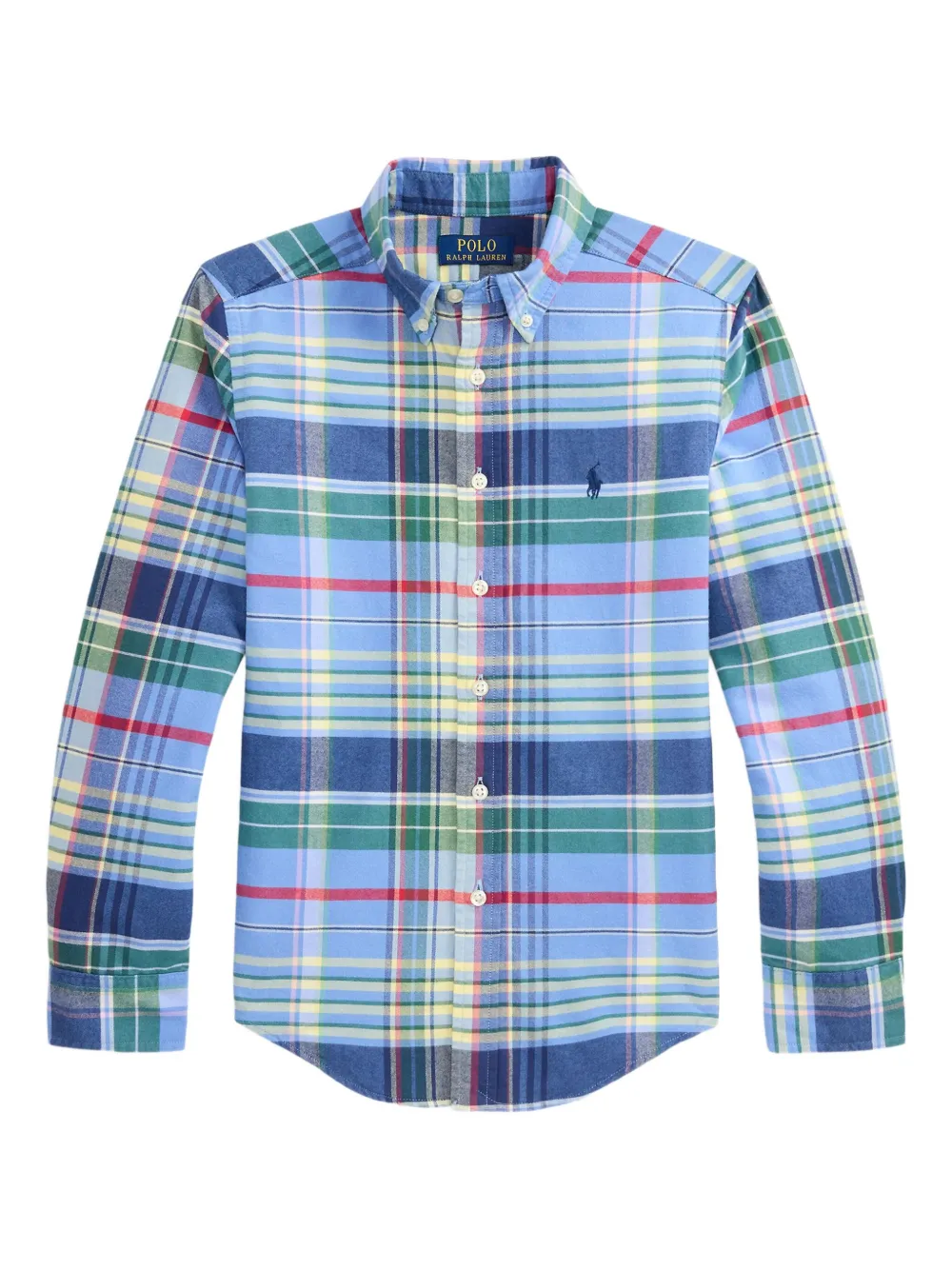 POLO RALPH LAUREN KIDS オックスフォード シャツ - ブルー POLO RALPH LAUREN KIDS オックスフォード シャツ - ブルー