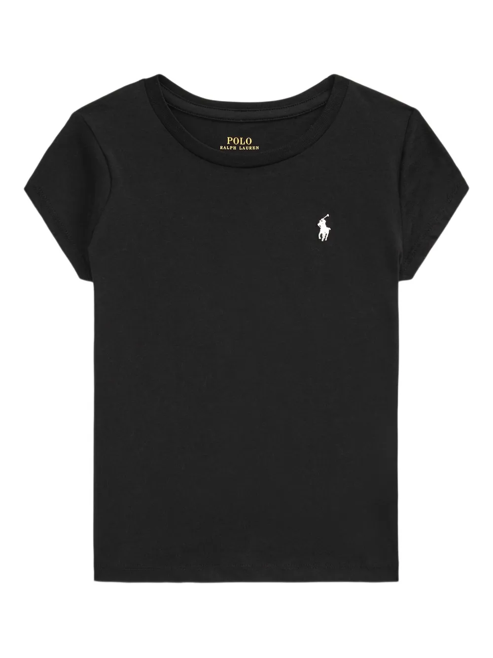 POLO RALPH LAUREN KIDS T-shirt met geborduurd logo Zwart