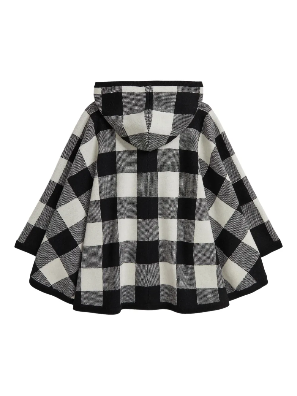 POLO RALPH LAUREN KIDS gingham-pattern wool cape | Capes & Ponchos | Image 2