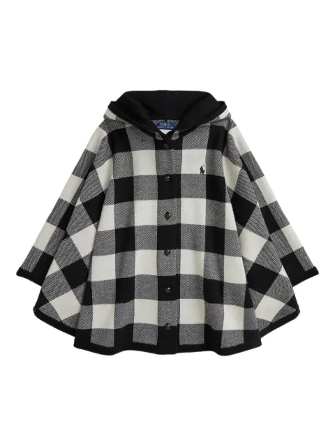 POLO RALPH LAUREN KIDS كيب صوف بنقش جينغهام