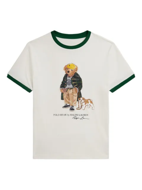 POLO RALPH LAUREN KIDS bear-motif crew-neck T-shirt