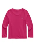 POLO RALPH LAUREN KIDS long-sleeve scoop neck T-shirt - Pink