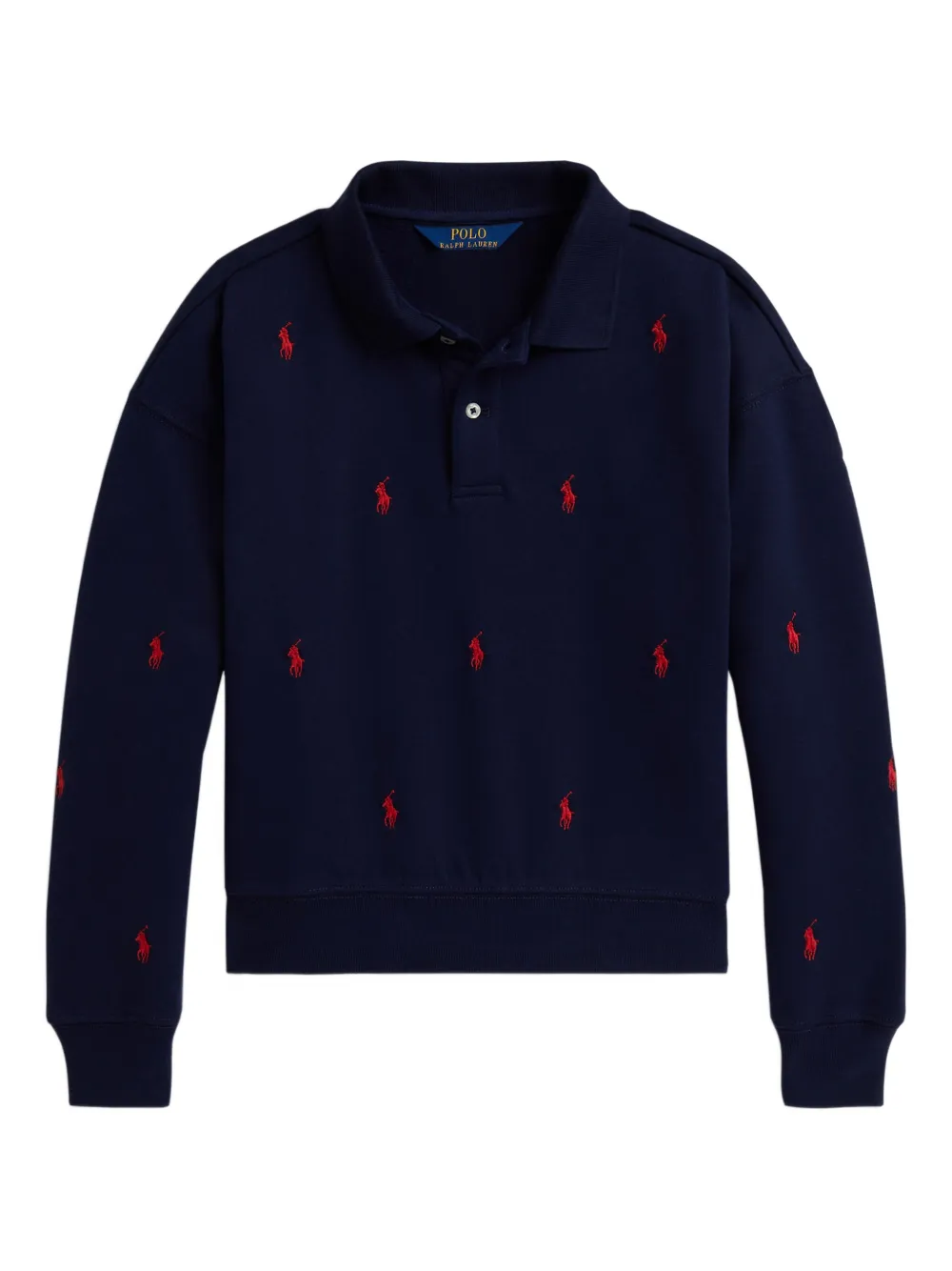 POLO RALPH LAUREN KIDS Poloshirt met borduurwerk Blauw