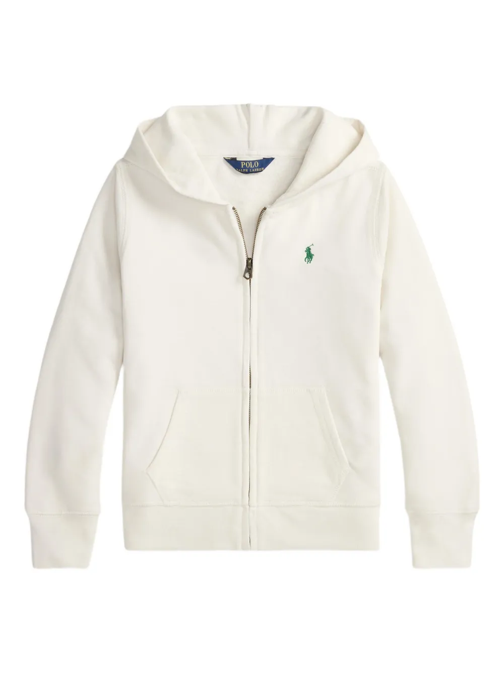 Polo Ralph Lauren Kids' Fleece Zip-up Hoodie In White