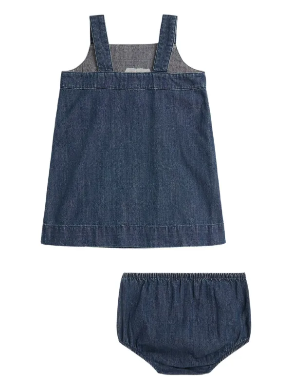 Polo Ralph Lauren Polo Bear Denim Overall Dress (3-24 Months) In Blaine Wash, Size 6 Mths Polo Ralph Lauren Polo Bear Denim Overall Dress (3-24 Months) In Blaine Wash, Size 6 Mths