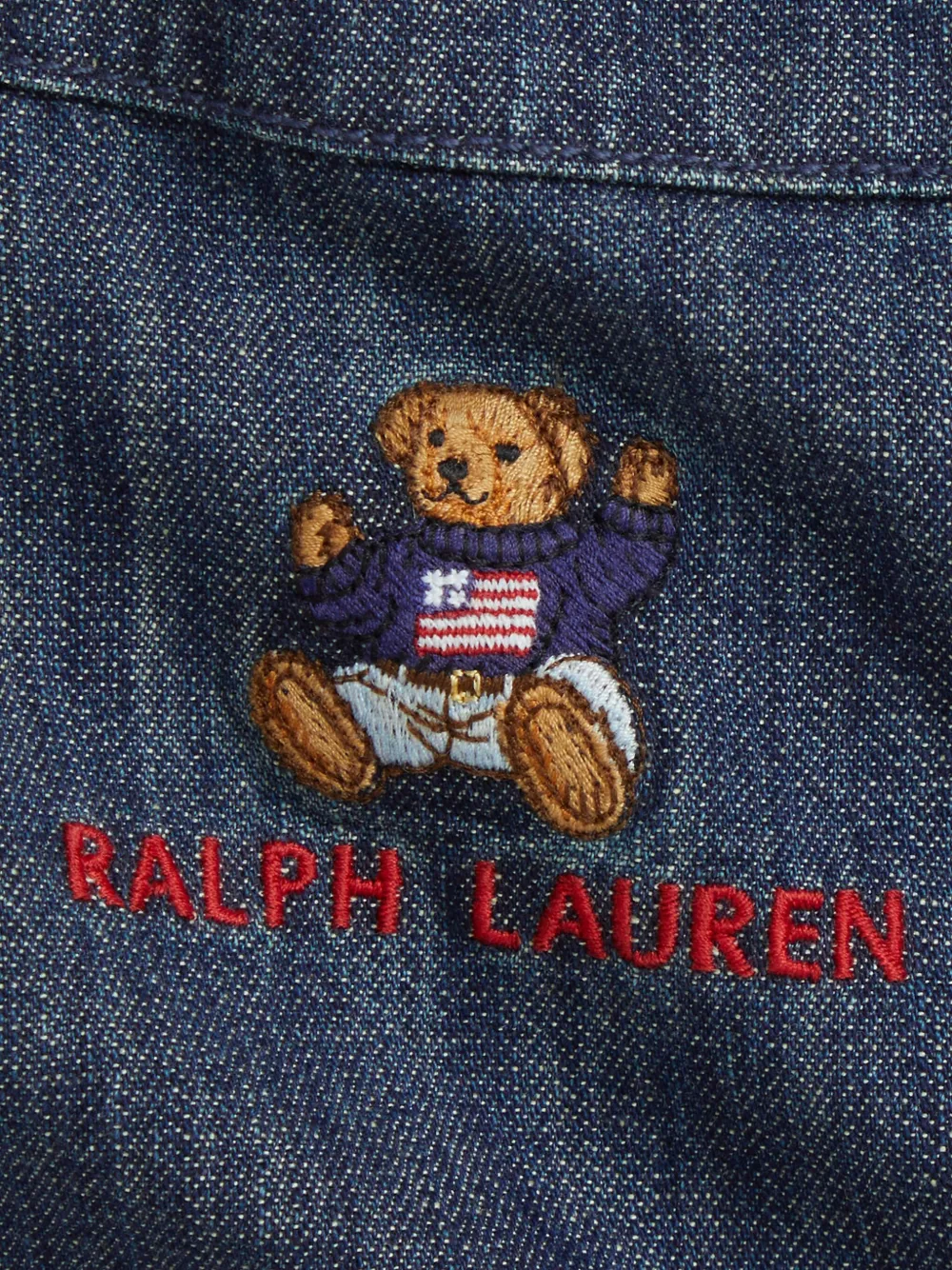 Polo Ralph Lauren スクエアネック デニムワンピース In Blue