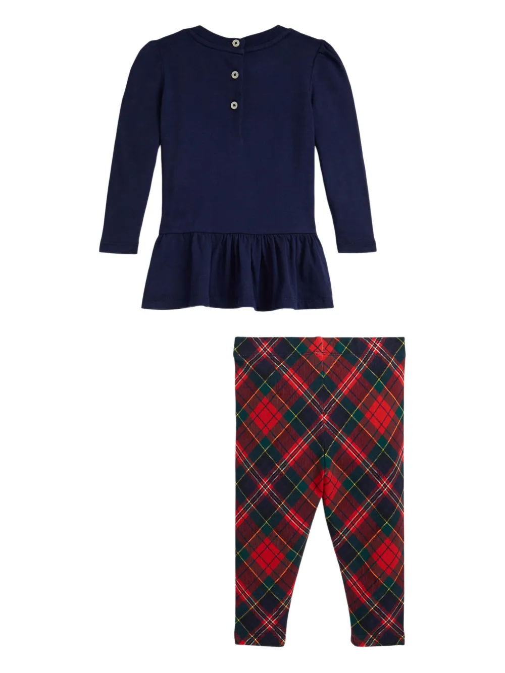 POLO RALPH LAUREN KIDS Shirt en broek met tartan-ruit Blauw