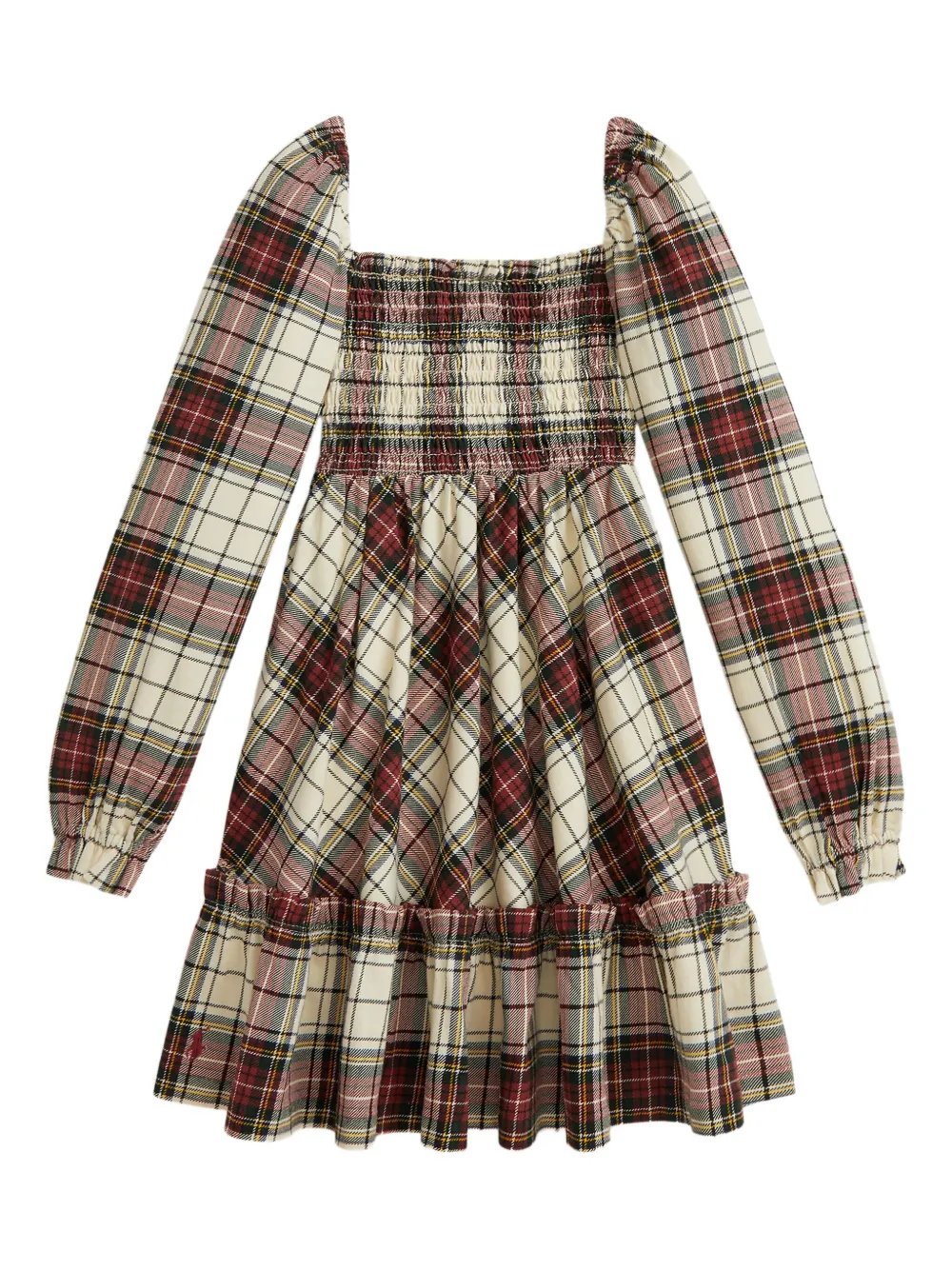 POLO RALPH LAUREN KIDS square-neck smocked dress | Girls Casual Dresses | Image 2