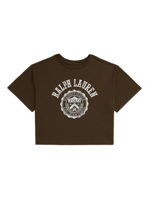 POLO RALPH LAUREN KIDS logo-print cropped T-shirt