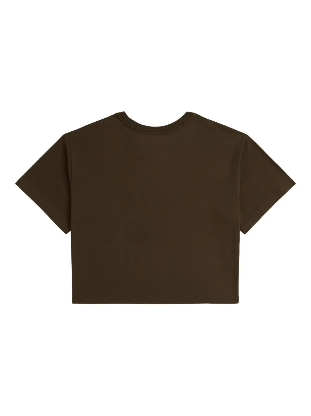 POLO RALPH LAUREN KIDS Cropped T-shirt met logoprint Bruin